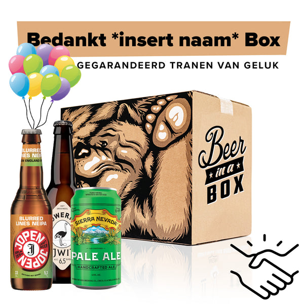 Bedankt *insert naam* Box