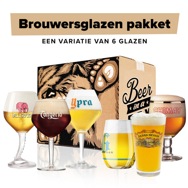 Brouwers bierglazen pakket - 6 stuks